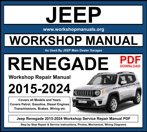 Jeep Renegade 2015-2024 Workshop Repair Manual