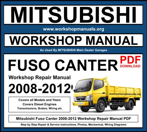 Mitsubishi Fuso 2008-2012 Workshop Repair Manual Download PDF