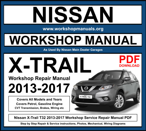Nissan X-Trail T32 2013-2017 Workshop Repair Manual Download PDF