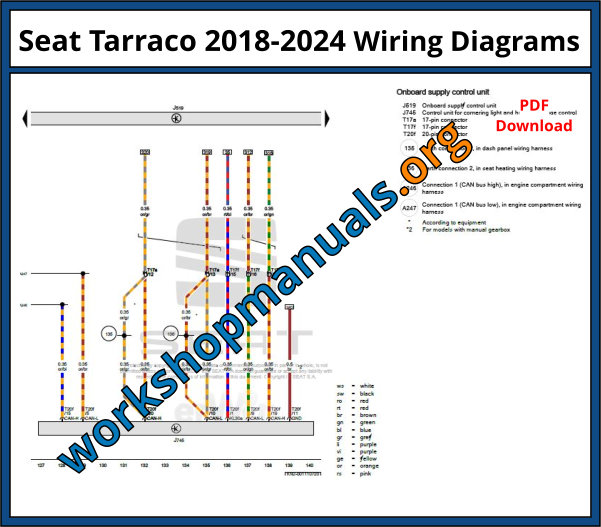 Seat Tarraco 2018-2024 Wiring Diagrams