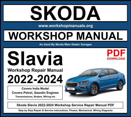 Skoda Slavia PDF Workshop Repair Manual Download 2022-2024