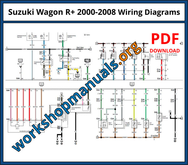 Suzuki Wagon R+ 2000-2008 Wiring Diagrams
