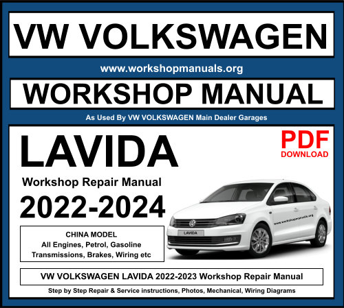 VW VOLKSWAGEN LAVIDA 2022-2023 Workshop Repair Manual