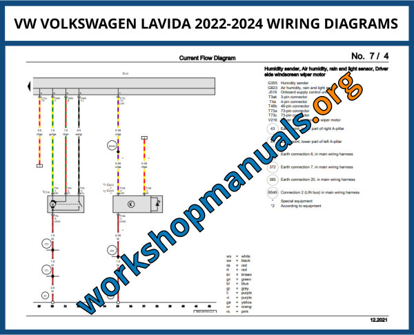 VW VOLKSWAGEN LAVIDA 2022-2024 WIRING DIAGRAMS