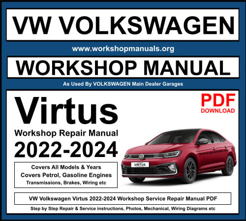 VW Volkswagen Virtus 2022-2024 Workshop Repair Manual Download PDF