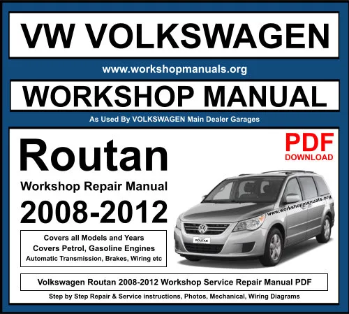 Volkswagen Routan 2008-2012 Workshop Repair Manual Download PDF