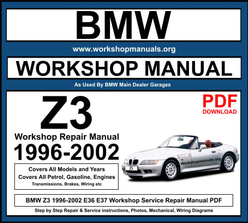 BMW Z3 1996-2002 Workshop Repair Manual Download PDF