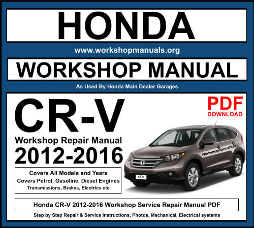 Honda CR-V 2012-2016 Workshop Repair Manual Download PDF