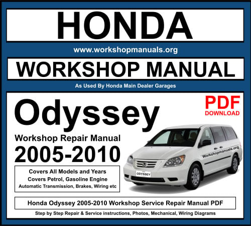 Honda Odyssey 2005-2010 Workshop Repair Manual Download PDF