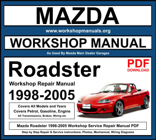 Mazda Roadster 1998-2005 Workshop Repair Manual Download PDF