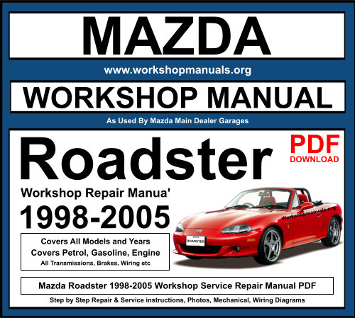 Mazda Roadster 1998-2005 Workshop Repair Manual Download PDF
