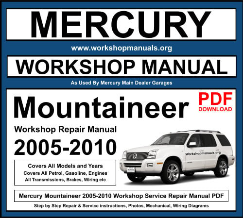 Mercury Mountaineer 2005-2010 Workshop Repair Manual Download PDF