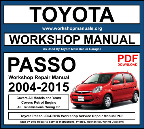 Toyota Passo 2004-2015 Workshop Repair Manual Download PDF
