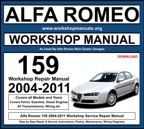 Alfa Romeo 159 2004-2011 Workshop Repair Manual Download PDF
