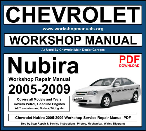 Chevrolet Nubira 2005-2009 Workshop Repair Manual Download PDF