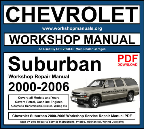 Chevrolet Suburban 2000-2006 Workshop Repair Manual Download PDF