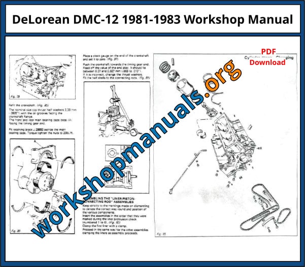 DeLorean DMC-12 1981-1983 Workshop Manual