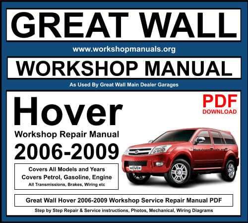 Great Wall Hover 2006-2009 Workshop Repair Manual Download PDF