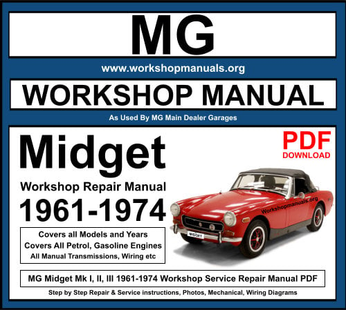 MG Midge Mk I II III 1961-1974 Workshop Repair Manual Download PDF