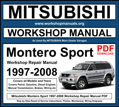 Mitsubishi Montero Sport 1997-2008 Workshop Repair Manual Download PDF