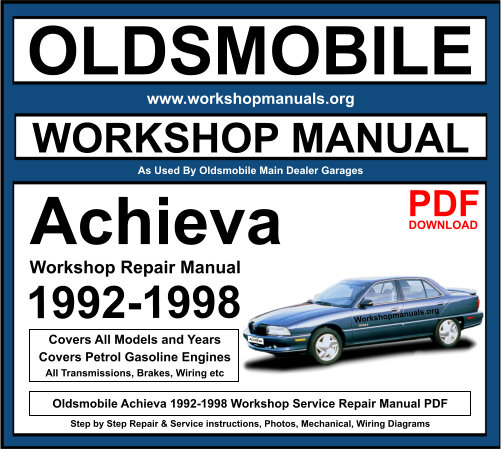 Oldsmobile Achieva 1992-1998 Workshop Repair Manual Download PDF