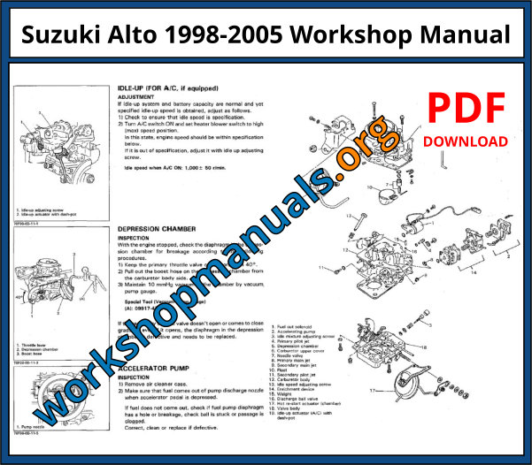 Suzuki Alto 1998-2005 Workshop Manual