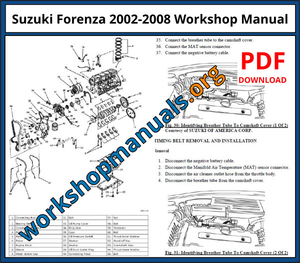 Suzuki Forenza 2002-2008 Workshop Manual