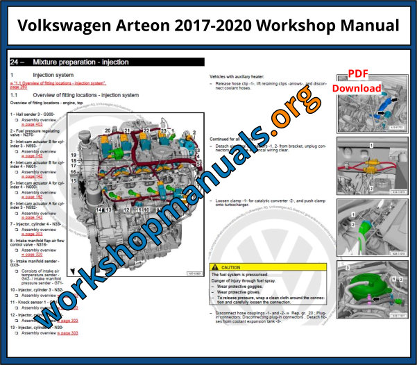 Volkswagen Arteon 2017-2020 Workshop Manual
