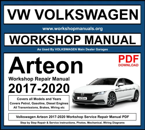 Volkswagen Arteon 2017-2020 Workshop Repair Manual Download PDF