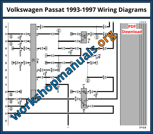 Volkswagen Passat 1993-1997 Wiring Diagrams