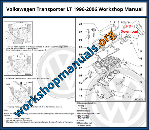 Volkswagen Transporter LT 1996-2006 Workshop Manual