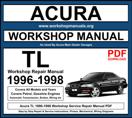 Acura TL 1996-1998 Workshop Repair Manual Download PDF