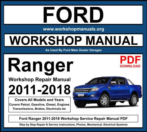 Ford Ranger 2011-2018 Workshop Repair Manual Download PDF