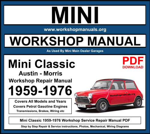 Mini Classic 1959-1976 Workshop Repair Manual Download PDF