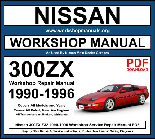 Nissan 300ZX Z32 1990-1996 Workshop Repair Manual Download PDF