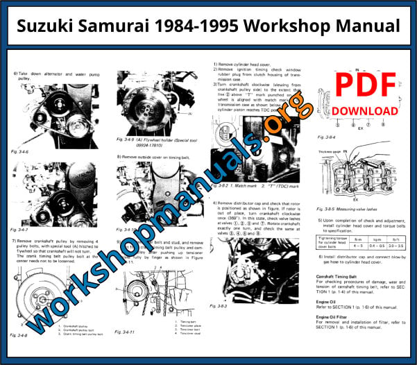 Suzuki Samurai 1984-1995 Workshop Manual