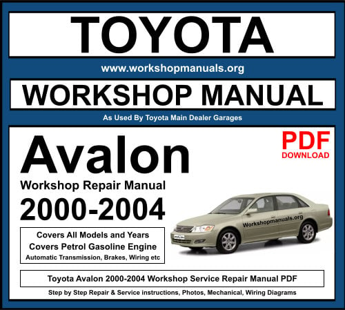 Toyota Avalon 2000-2004 Workshop Repair Manual Download PDF