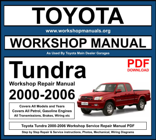 Toyota Tundra 2000-2006 Workshop Repair Manual Download PDF