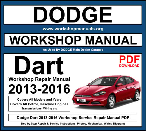 Dodge Dart 2013-2016 Workshop Repair Manual Download PDF