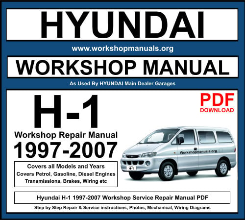 Hyundai H-1 1997-2007 Workshop Repair Manual Download PDF