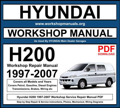 Hyundai H200 1997-2007 Workshop Repair Manual Download PDF
