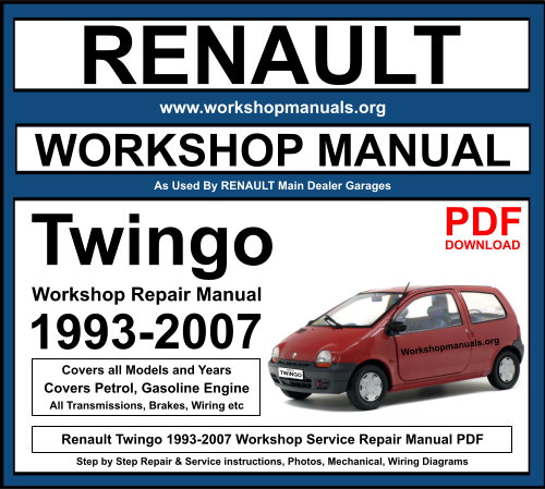 Renault Twingo 1993-2007 Workshop Repair Manual Download PDF