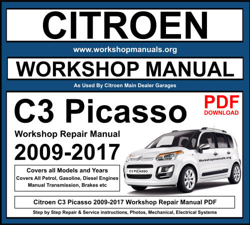 Citroen C3 Picasso 2009-2017 Workshop Repair Manual Download PDF