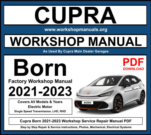 Cupra Born 2021-2023 Workshop Repair Manual Download PDF