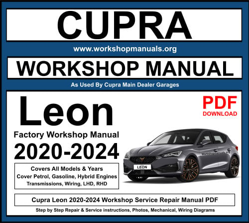 Cupra Leon 2020-2024 Workshop Repair Manual Download PDF