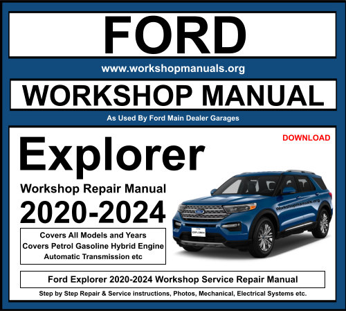Ford Explorer 2020-2024 Workshop Repair Manual Download