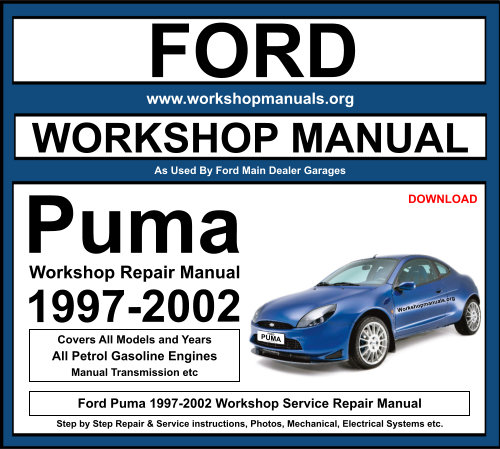 Ford Puma 1997-2002 Workshop Repair Manual Download