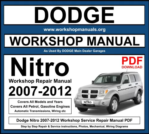 Dodge Nitro 2007-2012 Workshop Repair Manual Download PDF