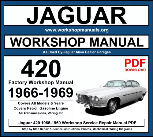 Jaguar 420 1966-1969 Workshop Repair Manual Download PDF