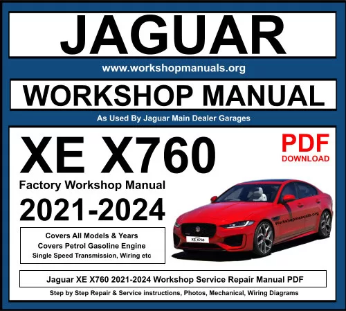 Jaguar XE X760 2021-2024 Workshop Repair Manual Download PDF